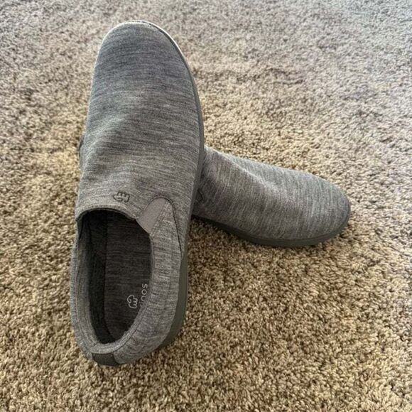 Merinos Women's Grey Merino‎ Wool Slip-On Shoes Size 12 Comfort Winter - Picture 5 of 8